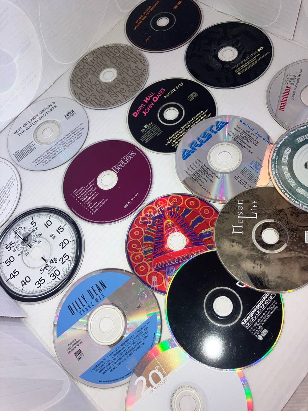 Assorted Audio CDs - Mixed Colors Crafting or Collecting Purposes (scratches)